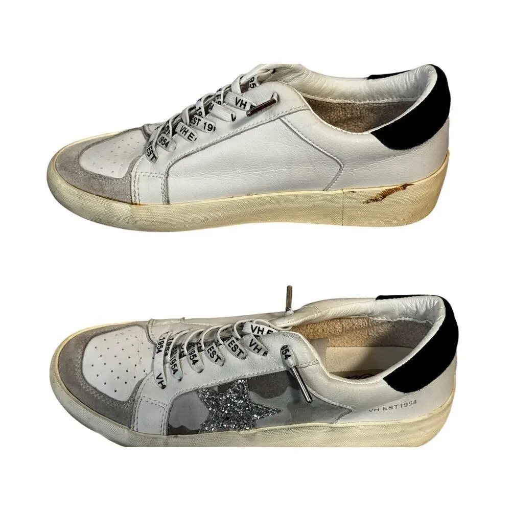 Vintage Havana 1954 “no lace up” sneakers Camo design with blinged out star